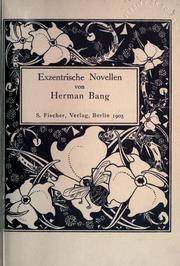 Cover of: Exzentrische Novellen.