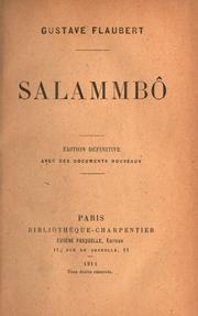 Cover of: Salammbô. by Gustave Flaubert