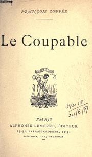 Cover of: coupable.