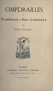 Cover of: Ompdrailles, le tombeau des lutteurs.