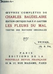 Cover of: Oeuvres complètes. by Charles Baudelaire