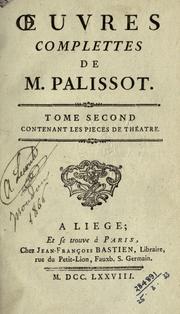 Cover of: Oeuvres complèttes de Palissot.