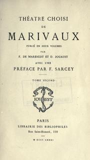 Théâtre choisi by Pierre Carlet de Chamblain de Marivaux