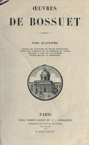 Cover of: Oeuvres. by Jacques Bénigne Bossuet