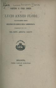 Cover of: Compendio di storia Romana: volgarizzamento inedito secondo un codice dell'Ambrosiana
