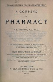 Cover of: A compend of pharmacy by F. E. Stewart