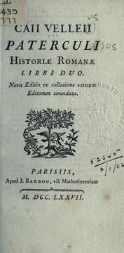 Cover of: Historiae Romanae libri duo.