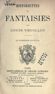 Cover of: Historiettes et fantaisies.