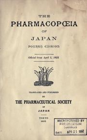 Cover of: The pharmacopia of Japan. by 