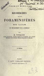 Cover of: Recherches sur les Foraminiferes. by Olry Terquem