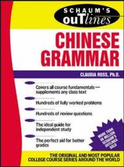 Cover of: Schaum's outline of Chinese grammar