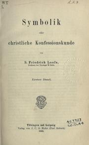 Cover of: Symbolik oder christliche Konfessionskunde.