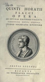 Cover of: Opera by Horace