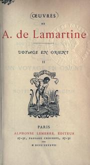 Voyage en Orient by Alphonse de Lamartine