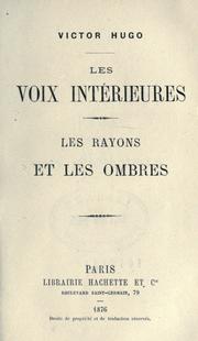 Les voix intérieures by Victor Hugo