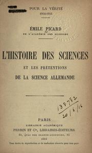 Cover of: histoire des sciences et les prétentions de la science allemande.