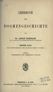 Lehrbuch der Dogmengeschichte by Adolf von Harnack