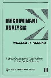 Discriminant analysis