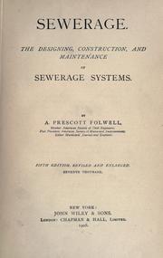 Cover of: Sewerage by A. Prescott Folwell