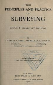 Cover of: Elementary surveying by Charles Blaney Breed