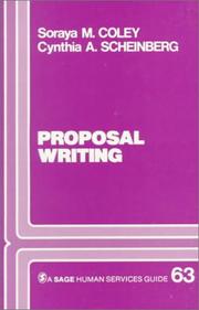 Proposal writing by Soraya M. Coley, Cynthia A. Scheinberg