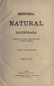 Cover of: História natural illustrada. by Julio Xavier de Mattos