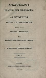 Cover of: Politica. by Aristotle
