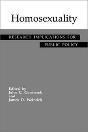 Homosexuality : research implications for public policy