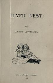 Cover of: Llyfr Nest