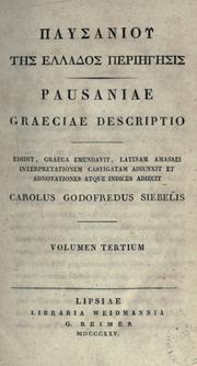 Cover of: Pausaniae Graeciae descriptio