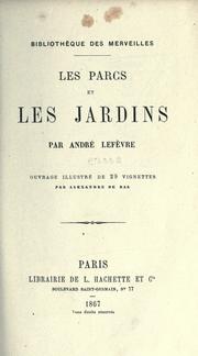 Cover of: parcs et les jardins