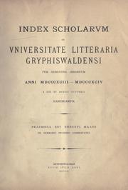 Cover of: De Germanici prooemio commentatio.