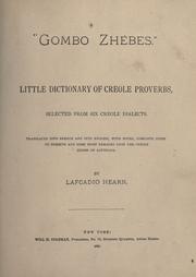 Cover of: " Gombo zhèbes" by Lafcadio Hearn