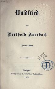 Cover of: Waldfried.