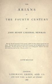Cover of: The Arians of the fourth century