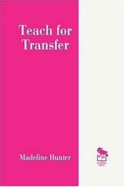 Cover of: Teach for transfer