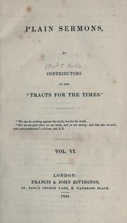 Cover of: Plain sermons by by contributors to the "Tracts for the Times."