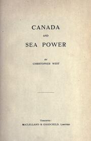 Cover of: Canada and sea power