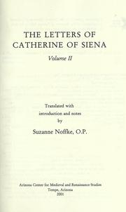 Cover of: The letters of Catherine of Siena by Saint Catherine of Siena