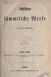 Cover of: Sämtliche Werke. by Friedrich Schiller