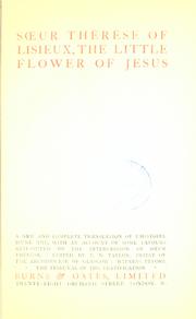 Cover of: Saint Thérèse of Lisieux, the Little Flower of Jesus by Saint Thérèse de Lisieux