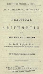 Cover of: Practical arithmetic, by induction and analysis