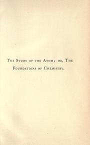 Cover of: The study of the atom by F. P. Venable