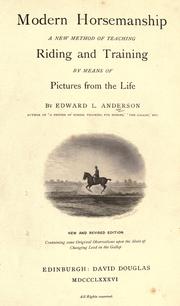 Cover of: Modern horsemanship by Anderson, Edward L.