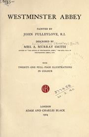 Cover of: Westminster Abbey by Emily Tennyson (Bradley) Smith
