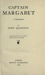 Captain Margaret by John Masefield