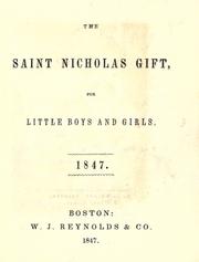 Cover of: The Saint Nicholas gift for little boys and girls