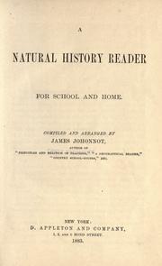 Cover of: A natural history reader for school and home