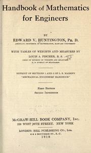 Cover of: Handbook of mathematics for engineers by E. V. Huntington