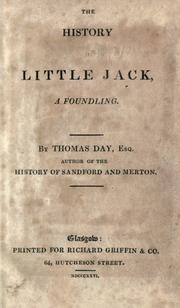 Cover of: The history of Little Jack, a foundling